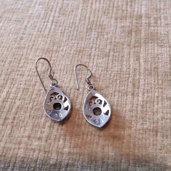 925 Silver French Wire Drop Earrings - Picture 4 of 8